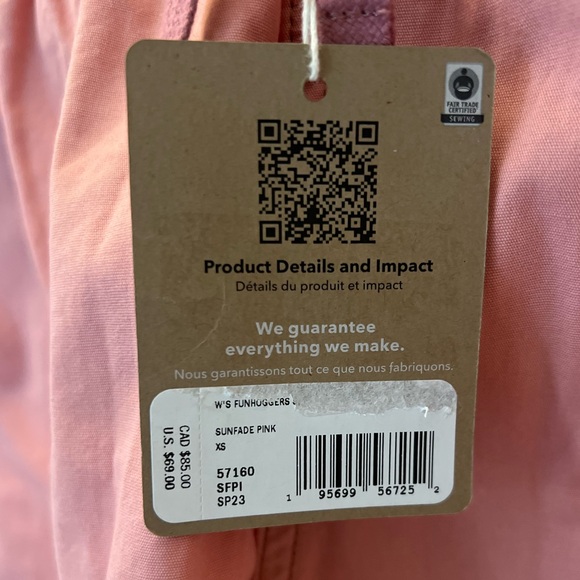 Patagonia Funhoggers Shorts in Sunfade Pink - Sz XS, Light Pink/Rose - Picture 4 of 6